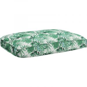 VidaXL Coussin de Palette pour Si&egrave;ge, Motif Feuille, 120x80x12 cm, Tissu Oxford