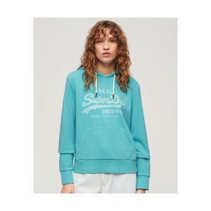 Superdry Sweatshirt à capuche Neon Vintage Logo bleu turquoise femme - XXS