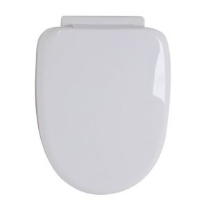 Image de Novobain Abattant de Toilette universel Blanc Ralentisseur Couvercle et siege WC Standard