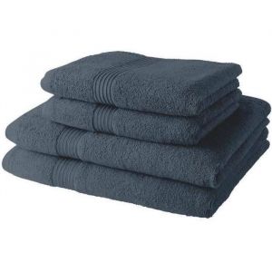 Today 2 Serviettes De Bain 50x90 + 2 Draps De Bain 70x130 Cm 100% Coton - Denim