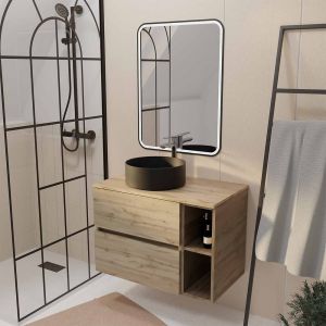 Aurlane Meuble salle de bain 80 cm