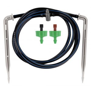 Aroz - Kit 2 piquets + 2 goutteurs auto regulant 4 & 8L/H
