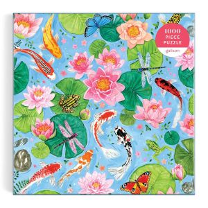 Galison Puzzle 1000 pièces : Au bord de l'étang de Koi