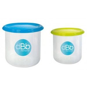 dBb Remond 2 pots de congélation de 190 ml et 300 ml