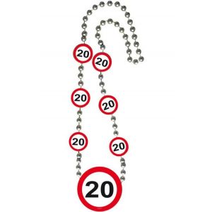 Folat Sautoir 20e avec Signe de signalisation avec Symboles d'âge dans Un Panneau d'arrêt de la Circulation