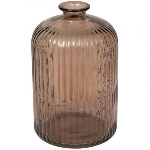 Atmosphera Vase Luz verre recyclé marron H23cm créateur d'intérieur