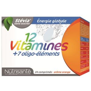 Image de Nutrisanté 12 vitamines + 7 oligo eléments - 24 comprimés effervescents