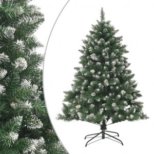 VidaXL Sapin de Noël artificiel avec support 150 cm PVC