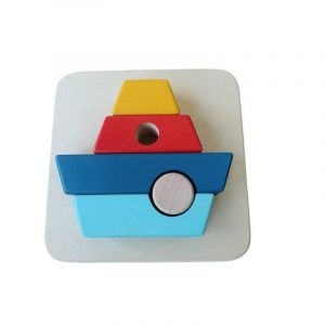 Bass et Bass Puzzle en Bois 3D Bateau - Assembler & Empiler - 12M+