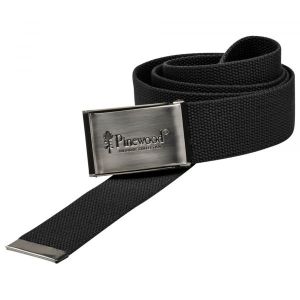 Pinewood Ceinture en canevas mixte Noir Noir Taille unique