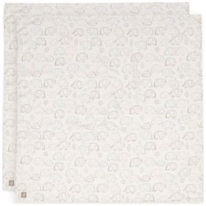 Jollein Lot de 2 Langes Gaze de Coton - Elephant Tales
