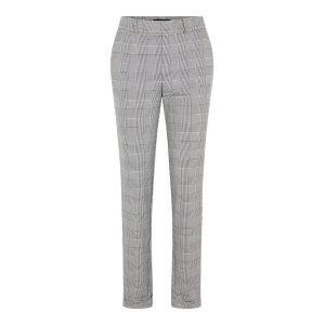 Image de Vero Moda Pantalons Vero-moda Maya Mr Loose Check - Black / Checks White - S