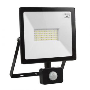 Maclean Projecteur LED avec détecteur de mouvement slim 50W 4000lm blanc chaud (3000K) IP44 MCE650 WW PIR