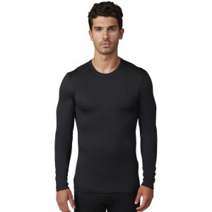 Fox Tecbase Fire LS Shirt Men, noir L T-shirts manches longues