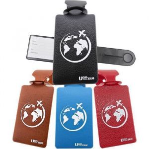 4 Etiquettes à Bagage pour Valise de Voyage Accessoires très pratiques Fabriqués en FRANCE Coloris chic