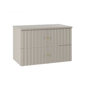 Meuble sous-vasque 80cm plan de toilette Izae Cachemire