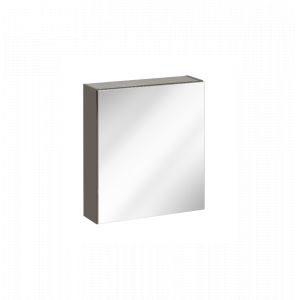 AC-D&eacute;co Meuble haut mural avec miroir - 50 x 15 x 55 cm - Twist Grey