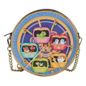 Sac &agrave; bandouli&egrave;re - LOUNGEFLY - Disney Princess Carrousel - Multicolore - Zipp&eacute;e - Enfant