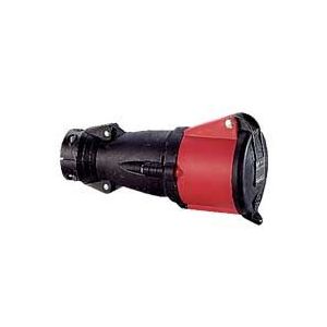 Legrand Prise droite femelle 63 amp&egrave;res 3p+n+t ip44 rouge hypra 53894