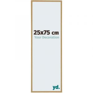 Yd. Your Decoration - Cadre 25x75 cm - Cadre Photo en Plastique Avec Verre acrylique - Anti-Reflet - Hêtre Clair - Cadre Decoration Murale - Evry