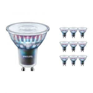 Philips Lot 10x MASTER LEDspot ExpertColor GU10 PAR16 3.9W 265lm 36D - 927 Blanc Tr&egrave;s Chaud | Meilleur rendu des couleurs - Dimmable - &Eacute;quivalent 35W