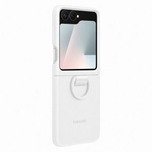 Samsung silicone avec anneau G Z Flip6/B7R Blanc