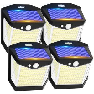 Vanranger Lampe Solaire Exterieur Detecteur Mouvement - 248 Led Lumiere Solaire Exterieur Ip65 Etanche Eclairage 270 Securite Sans