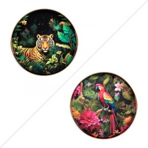 Table passion Plateau rond Jungle 37 cm (1 modèle aléatoire)
