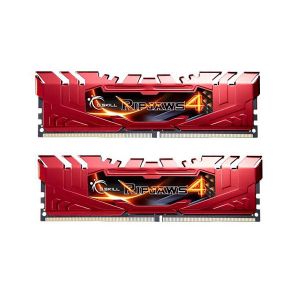 G.Skill F4-2400C15D-8GRR - Barrette m&eacute;moire RipJaws 4 Series Rouge 8 Go (2x 4 Go) DDR4 2400 MHz CL15