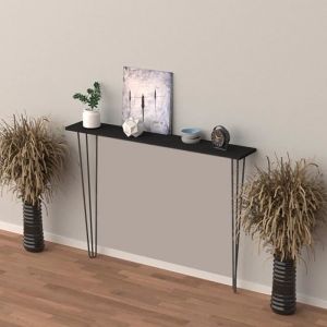 Table console Kokemäki 82 x 80 x 18 cm noir