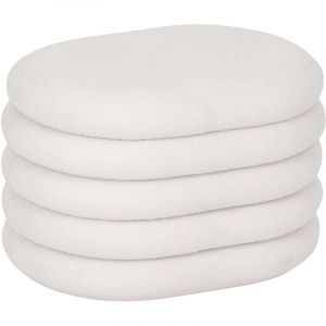 Atmosphera Créateur D'intérieur - Pouf de rangement en bouclette guilia