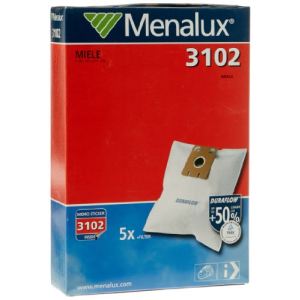 Menalux 3102 - 5 sacs Duraflow + 1 filtre pour aspirateurs