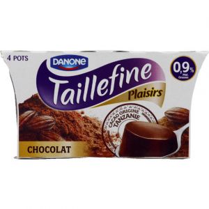 Danone Taillefine Chocolat - Les 4 pots de 100g