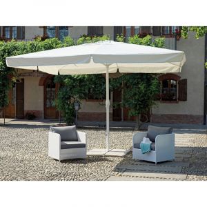 Image de Pegane Parasol carré centré 4 x 4 m coloris ecru - A USAGE PROFESSIONNEL