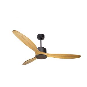 KlassFan Ventilateur de plafond Réversible Thermostat Wifi Moteur à courant continu Toits en pente Télécommande Scénarios Hypersilence Mémoire - Noir