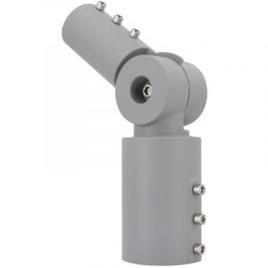 Bras sur Colonne Orientable 90&ordm; &Oslash;60mm pour les Luminaires &Eacute;clairage Public Gris Gris
