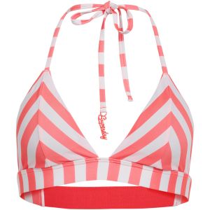Superdry Haut de bikini Stripe Triangle rose blanc femme - S