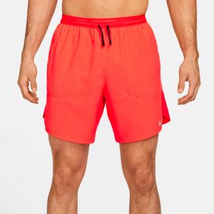 Nike Dri-Fit Stride 7in Brief-Lined Shorts - rouge, noir, Taille XXL