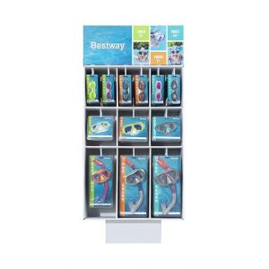 Bestway Display accessoires de nage, 70 x 31,5 x 108 cm, 9 ref