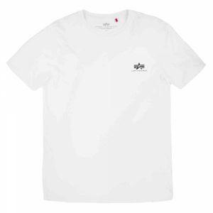 Alpha industries Basic Small Logo, taille S, homme, blanc