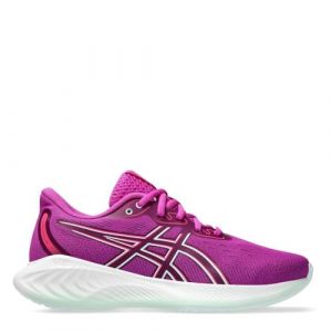 Asics Gel-Cumulus 26 GS Chaussure De Running Sans Stabilisateurs Enfants - Pink, Blanc, Pointure 37