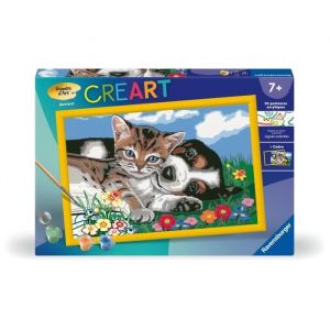 Ravensburger CreArt Kids 31x21 cm - Num&eacute;ro d'art - Une Belle amiti&eacute; - Kit de Peinture par num&eacute;ros - D&egrave;s 7 Ans - 25848