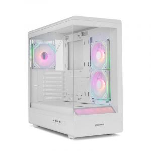 Nox Semitorre Hummer Signal Blanca ARGB ATX/Micro ATX Vidrio Templado Sin Fuente