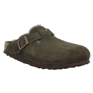 Birkenstock Boston Shearling suede Homme-43-Mocca