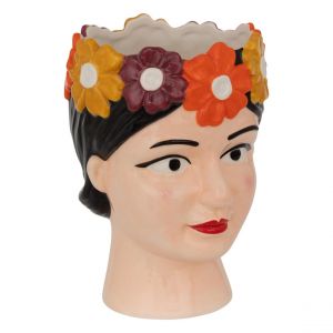 Image de Vase tête de femme Yuca céramique