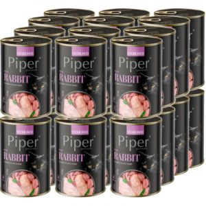 DOLINA NOTECI Piper RABBIT nourriture humide pour chats st&eacute;rilis&eacute;s 24x400g