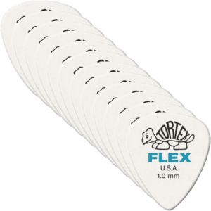 Dunlop Médiators Lot de 12 1.0mm |White