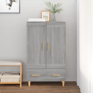 VidaXL Buffet Sonoma gris 70x31x115 cm Bois d'ing&eacute;nierie - Gris