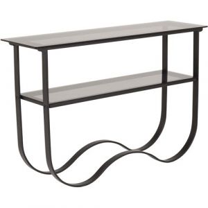 Furniture Fashion - Console design en acier et verre Wavy