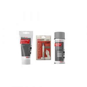 Pack Auto Solocar Stylo de retouc carrosserie transparent Pro 9ml Mastic Pro spécial échappement 250g Mastic en aérosol Solocar Pro 400ml